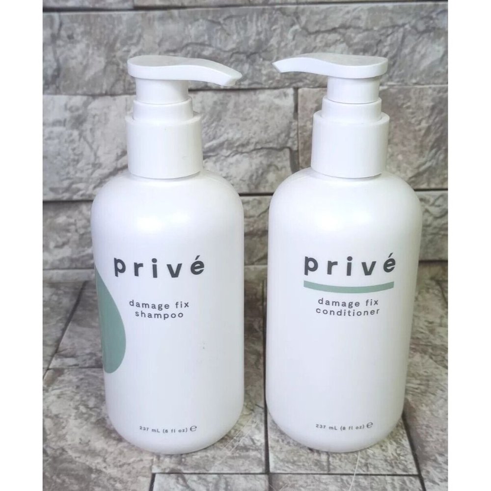 Prive Damage Fix Shampoo & Conditioner Duo/Set - 8 oz Each - NEW!